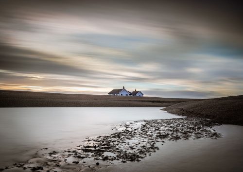 Shingle Street Sunset by Gill Moon